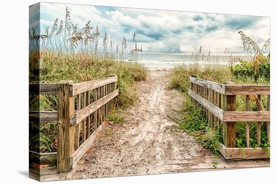 Seaside Destination-Mary Lou Johnson-Stretched Canvas