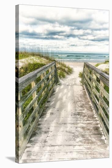 Seaside Entry-Mary Lou Johnson-Stretched Canvas