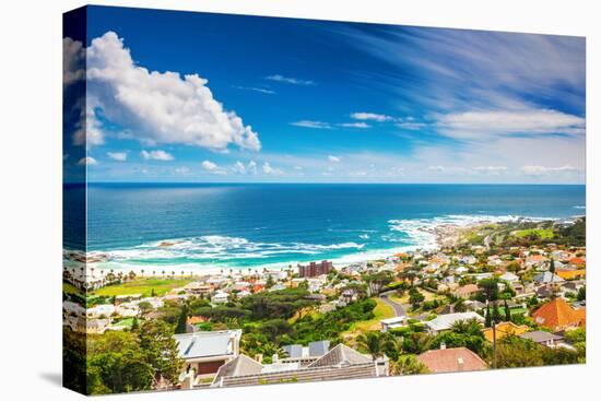 Seaside of Cape Town, Beautiful Coastal City in the Africa, Panoramic Landscape, Modern Buildings,-Anna Omelchenko-Premier Image Canvas