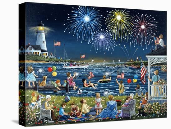 Seaside on the Fourth-Sheila Lee-Premier Image Canvas