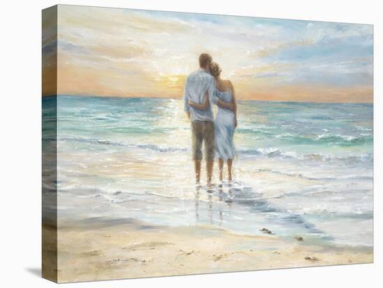 Seaside Sunset-Karen Wallis-Stretched Canvas