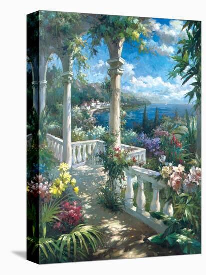 Seaside Terrace-James Reed-Stretched Canvas