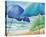 Seaside Umbrellas-Kathleen Denis-Stretched Canvas