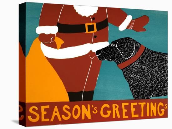 Seasons Greetings Black-Stephen Huneck-Premier Image Canvas