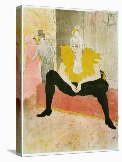 Seated Clowness (Mademoiselle Cha-U-Ka-O) - Oeuvre De Henri De Toulouse Lautrec (Toulouse-Lautrec)-Henri de Toulouse-Lautrec-Premier Image Canvas