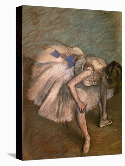 Seated Dancer, Ca. 1881-1883-Edgar Degas-Premier Image Canvas