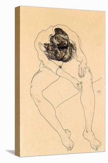 Seated Female Nude, 1912-Egon Schiele-Premier Image Canvas