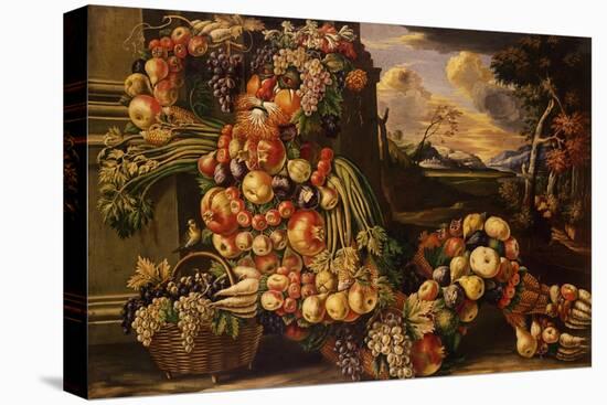 Seated Figure of Summer, 1573-Giuseppe Arcimboldo-Premier Image Canvas