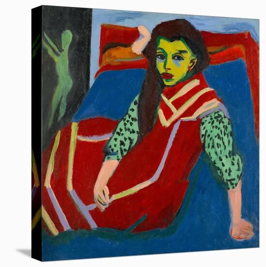 Seated Girl-Ernst Ludwig Kirchner-Premier Image Canvas