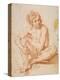 Seated Male Nude-Pesarese Cantarini-Stretched Canvas