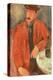 Seated Man Leaning on a Table-Amedeo Modigliani-Premier Image Canvas