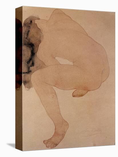 Seated Nude Bending over-Auguste Rodin-Premier Image Canvas