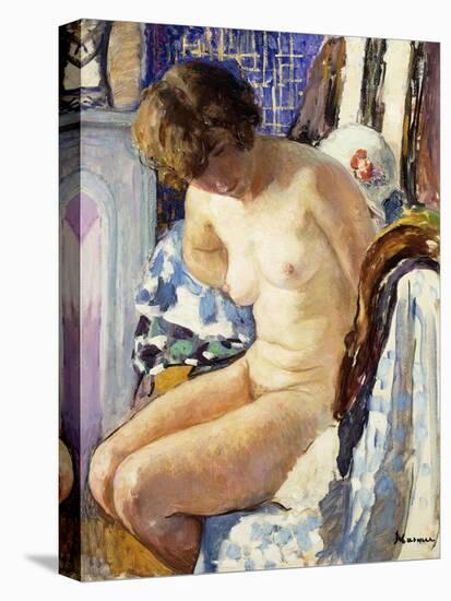 Seated Nude; Nu Assise-Henri Lebasque-Premier Image Canvas
