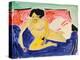 Seated Nude on Divan, 1909-Ernst Ludwig Kirchner-Premier Image Canvas