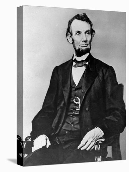 Seated Portrait of President Abraham Lincoln-null-Premier Image Canvas