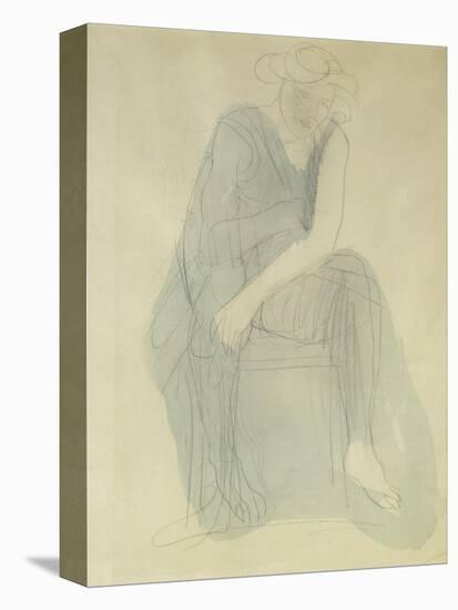 Seated Woman; Femme Assise-Auguste Rodin-Premier Image Canvas