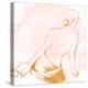 Seated Woman Rose Gold-Lanie Loreth-Stretched Canvas