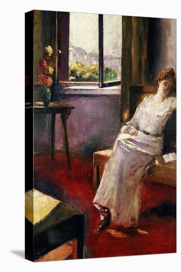 Seated Woman with a Book-Lesser Ury-Premier Image Canvas