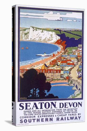 Seaton, Devon, Poster Advertising Southern Railway-Kenneth Shoesmith-Premier Image Canvas