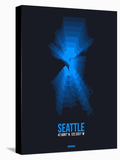 Seattle Radiant Map 2-NaxArt-Stretched Canvas