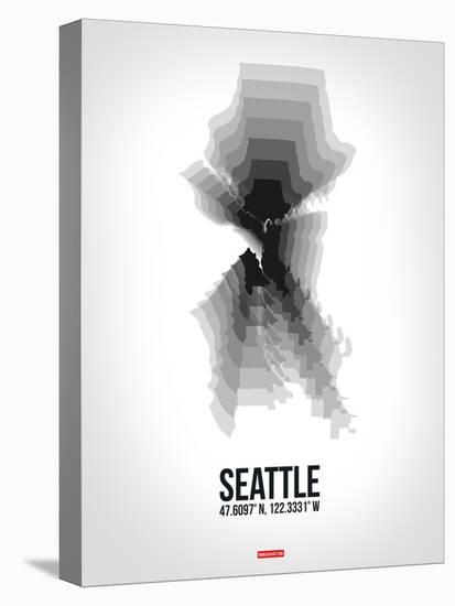 Seattle Radiant Map 6-NaxArt-Stretched Canvas