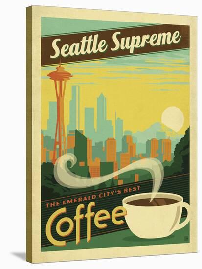 Seattle Supreme Coffee-Anderson Design Group-Stretched Canvas