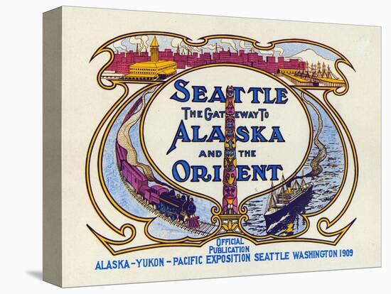 Seattle, the Gateway to Alaska and the Orient, 1909-null-Premier Image Canvas