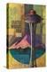 Seattle, Washington - Space Needle World's Fair Promo Poster No. 2-Lantern Press-Stretched Canvas