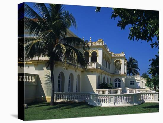 Seaward Facing Facade of Club Habana Famous as Prior Haven for the Rich and Famous, Havana, Cuba-Mark Hannaford-Premier Image Canvas