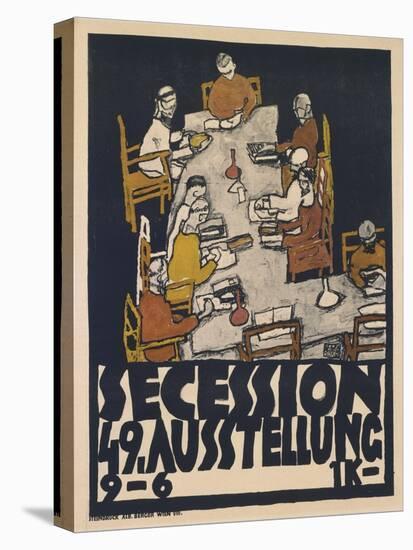 Secession 49. Ausstellung (Secession 49. Exhibition), 1918 (Colour Litho)-Egon Schiele-Premier Image Canvas