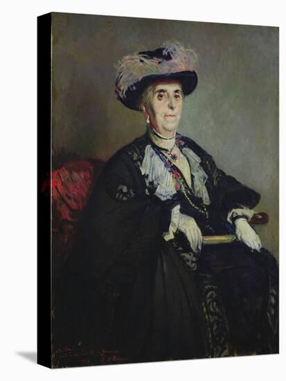 Second Study for a Portrait of Madame Henri Germain, 1913 (Oil on Canvas)-Jacques-emile Blanche-Premier Image Canvas