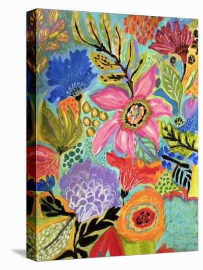 Secret Garden Floral II-Karen Fields-Stretched Canvas