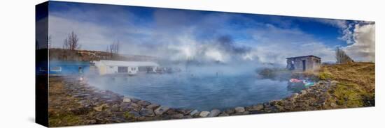 Secret Lagoon- Natural Hot Springs, Fludir, Iceland-null-Premier Image Canvas