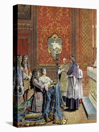 Secret Wedding between French King Louis XIV and Mme De Maintenon-Stefano Bianchetti-Premier Image Canvas