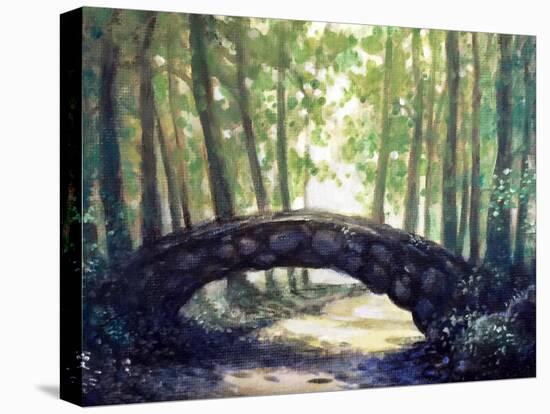 Secret Woodland Crossing-Jennifer Taylor-Stretched Canvas