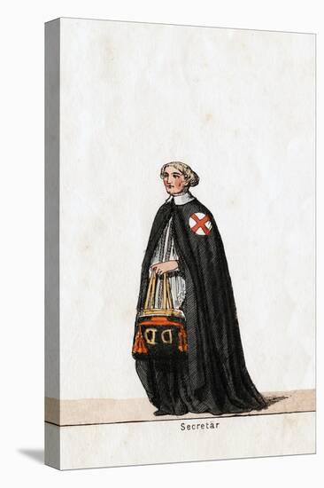 Secretary, Costume Design for Shakespeare's Play, Henry VIII, 19th Century-null-Premier Image Canvas