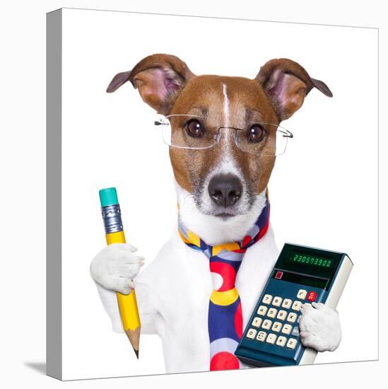 Secretary Dog-Javier Brosch-Premier Image Canvas