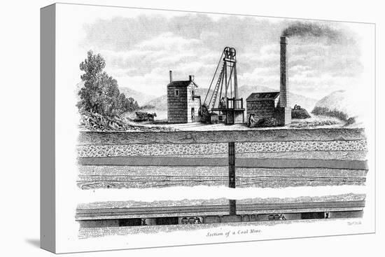 Section of a Coal Mine, 1860-Thomas Dick-Premier Image Canvas