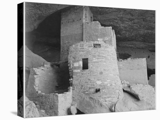 Section Of House "Cliff Palace Mesa Verde National Park" Colorado 1941. 1941-Ansel Adams-Stretched Canvas