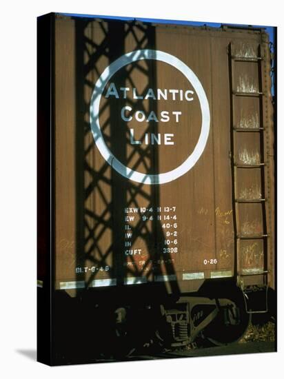 Section of Railroad Box Car W. Logo of the Atlantic Coast Line Railroad, Obscured by Shadow-Walker Evans-Premier Image Canvas