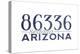 Sedona, Arizona - 86336 Zip Code (Blue)-Lantern Press-Stretched Canvas