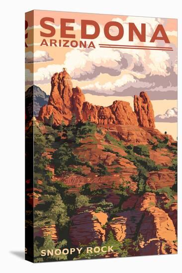 Sedona, Arizona - Snoopy Rock-Lantern Press-Stretched Canvas