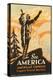 See America Travel Poster-null-Stretched Canvas