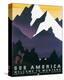See America, Welcome to Montana-Martin Weitzman-Stretched Canvas