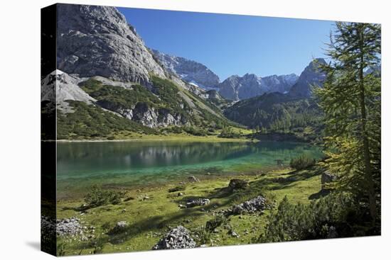 Seebensee in the Miemingen Mountains Near Ehrwald, View on Griesspitzen and Drachenkopf-Uwe Steffens-Premier Image Canvas