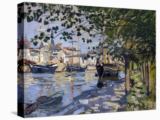 Seine at Rouen, 1872-Claude Monet-Premier Image Canvas