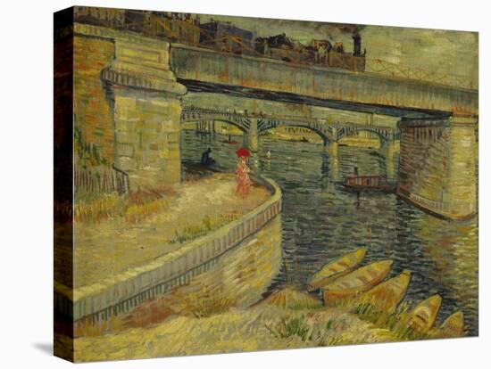 Seine Bridge Near Asnieres, 1887-Vincent van Gogh-Premier Image Canvas