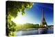 Seine In Paris With Eiffel Tower In Sunrise Time-Iakov Kalinin-Premier Image Canvas