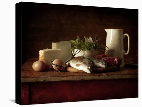 Selection of Cooking Ingredients Which are High in Protein-Steve Lupton-Premier Image Canvas