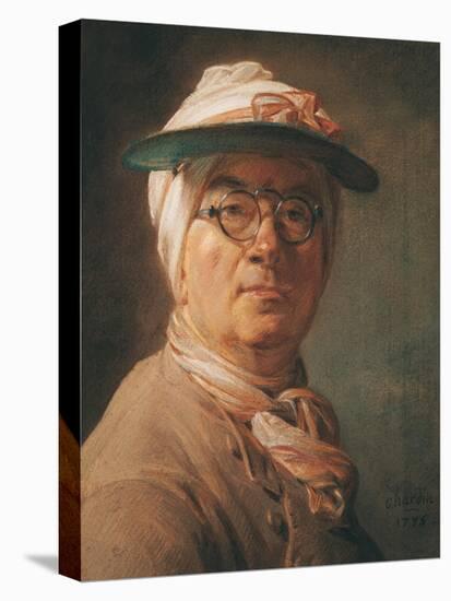 Self Portrait, 1775-Jean-Baptiste Simeon Chardin-Premier Image Canvas